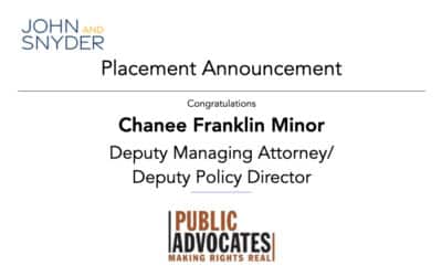 Placement: Chanee Franklin Minor