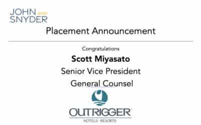 Placement: Scott Miyasato