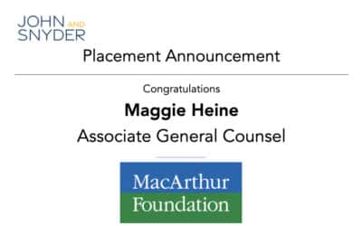 Placement: Maggie Heine