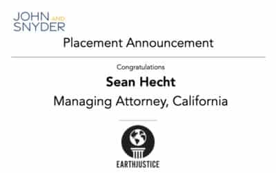 Placement: Sean Hecht