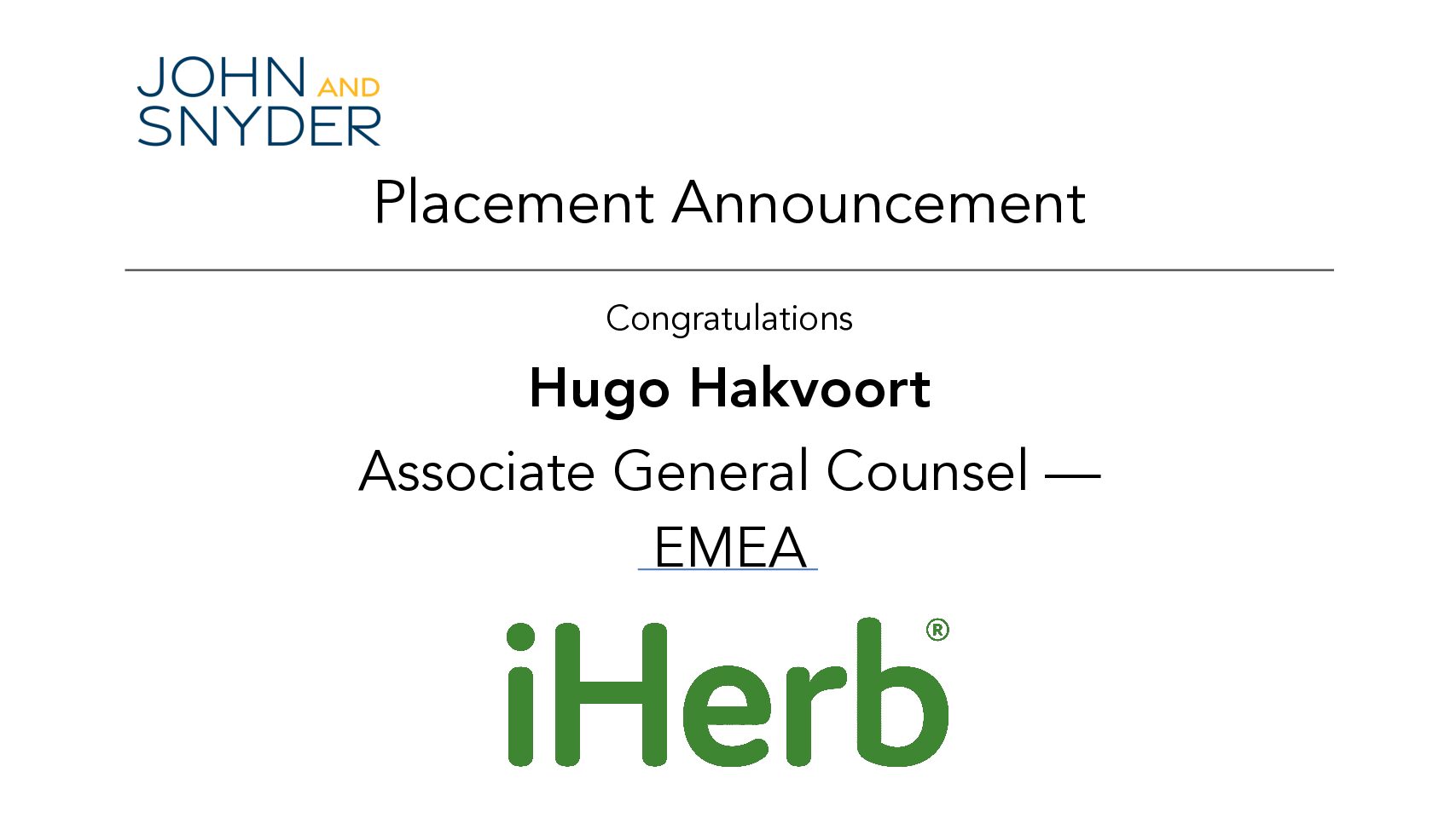 Placement: Hugo Hakvoort