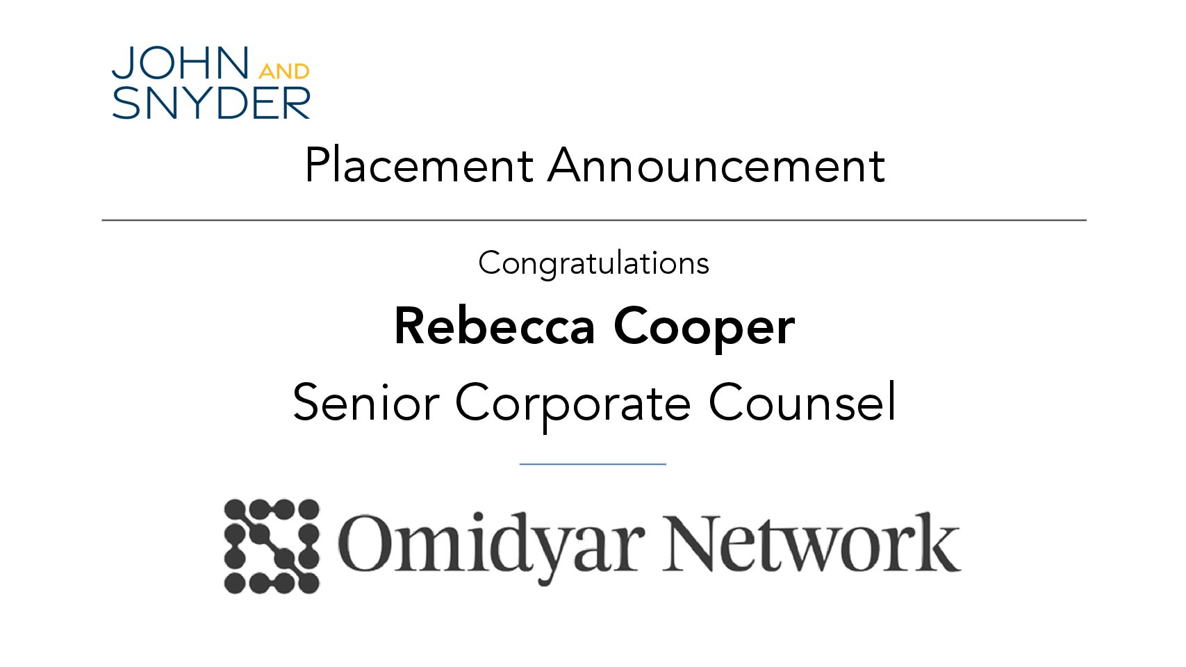 Placement: Rebecca Cooper